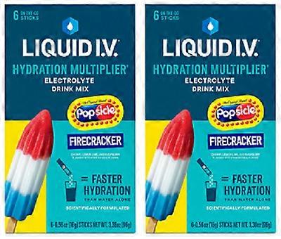 Liquid I.V. Multiplier Electrolyte Drink Mix Popsicle Firecracker 2 Pack