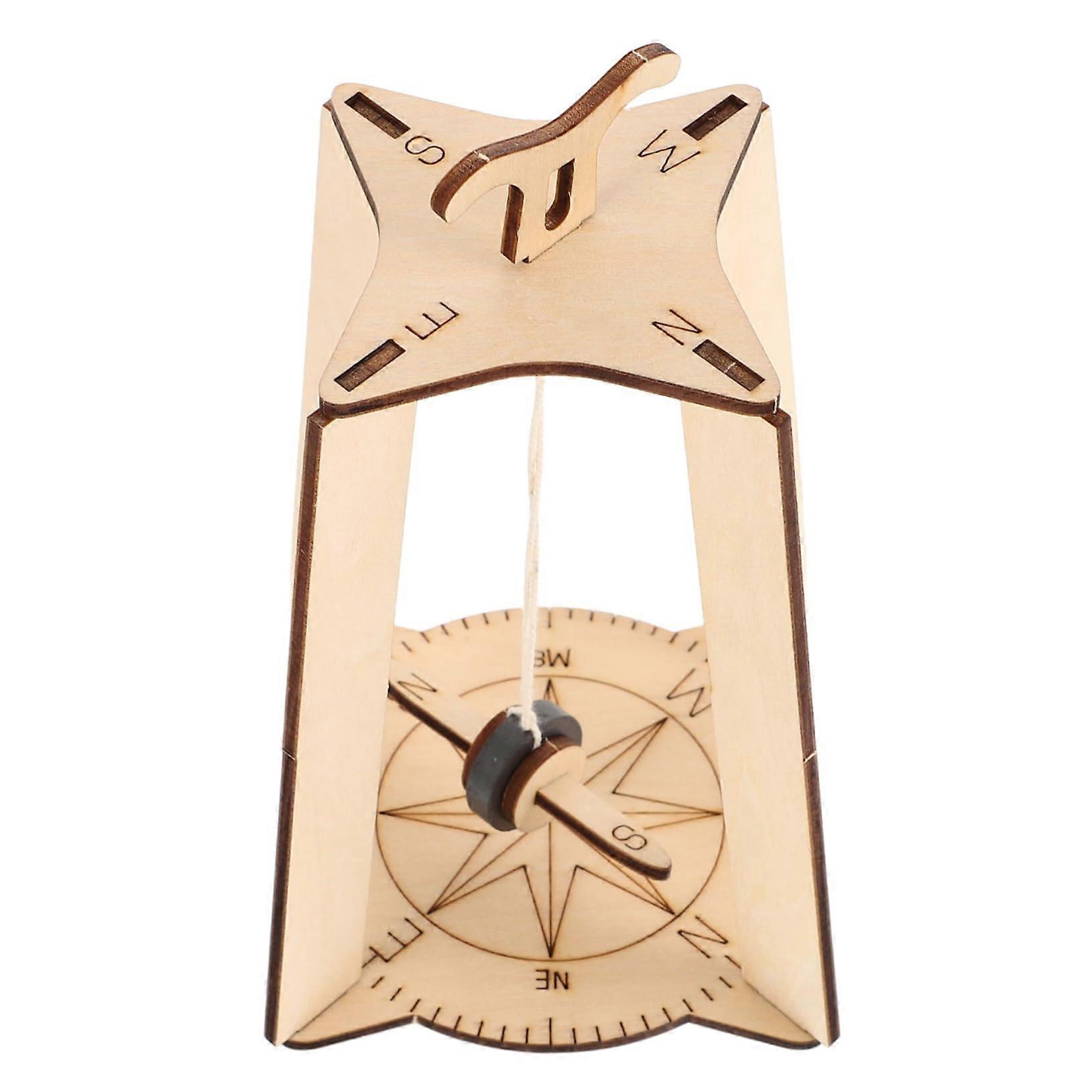 STEM Educational Wooden Kit Floating Compass DIY Science Experiment Set for HandsOn Learning and Skill Development