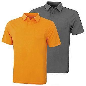 Under Armour Mens CC Scramble Geladen Cotton Stretch Golf Polo Shirt