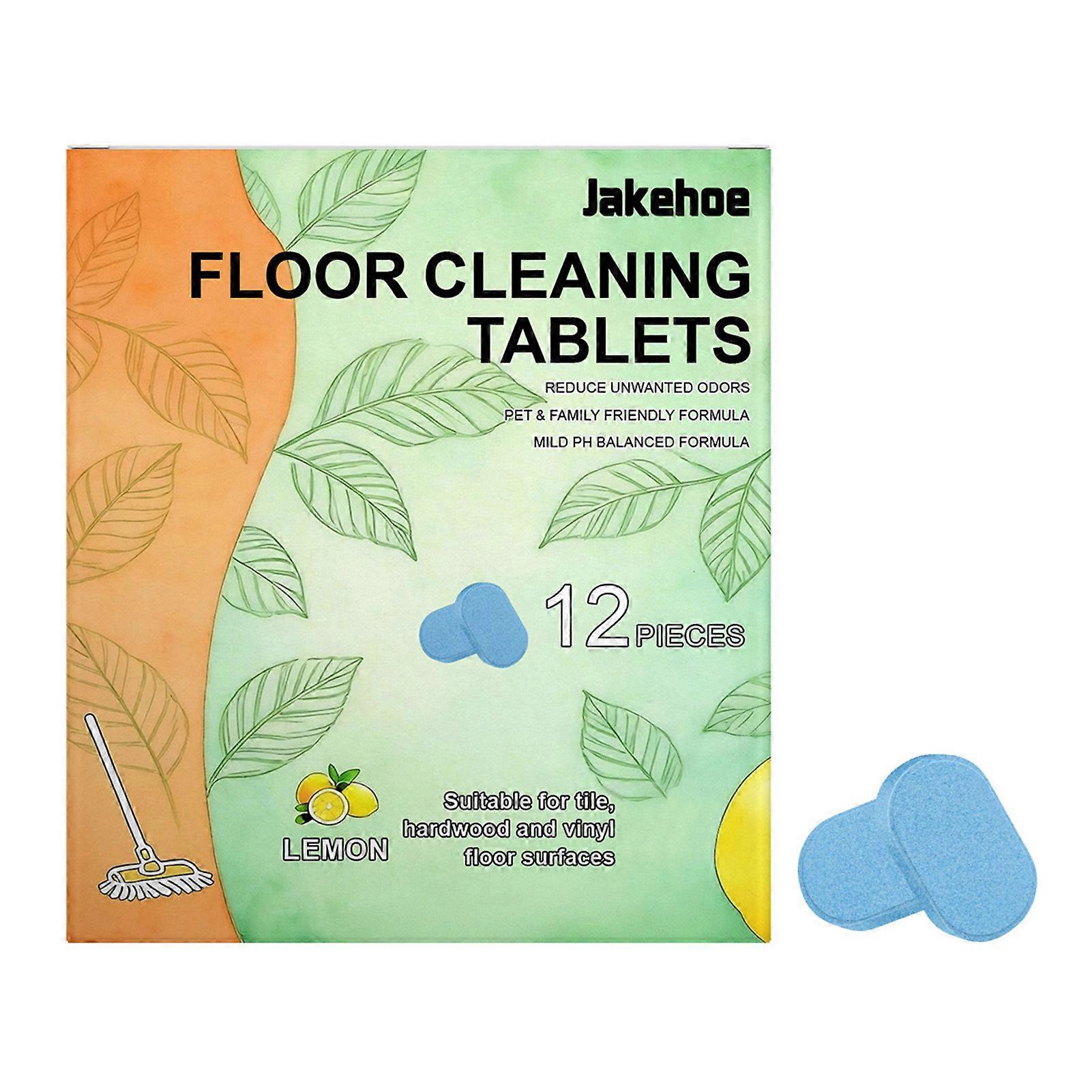 12pcs Floor Cleaning Solution Tablets Space-Saving Professional office floor shine