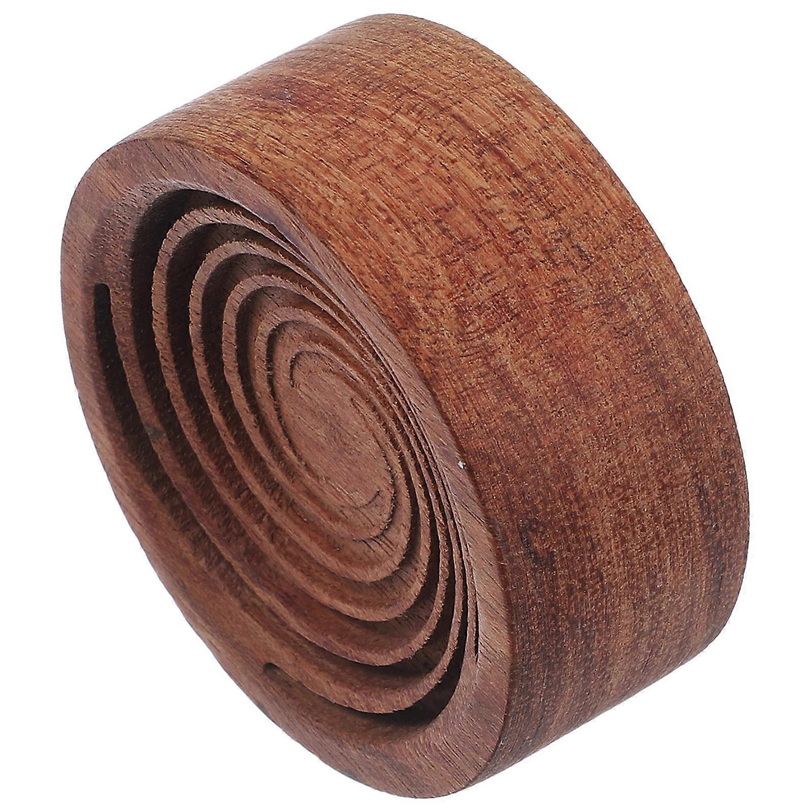 Car Essential Oil Diffuser Wood Decorative Aromatherapy Diffuser Essential Oil Round Diffuser