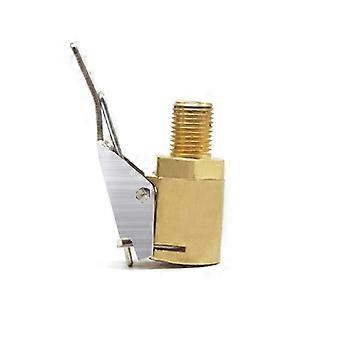 Air Compressor Adapter For Bicycle Daily Use Golden 1Pcs Lightweight Inflation Tool With Conversion Head