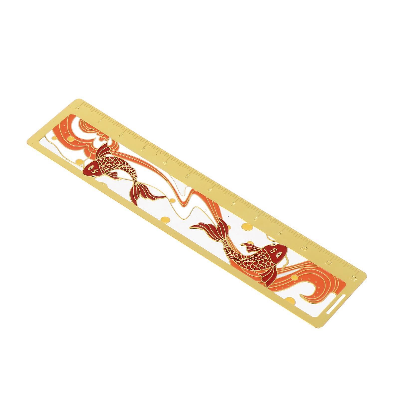 Brass Bookmark Ruler for Reading with Creative Design