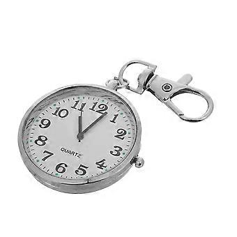 Vintage Number Pocket Watch For Elderly And Kids Keychain Clock For Exams Learning And Nursing Clear Analog Keyring Pocket Watch