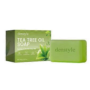 Saponetta naturale all'olio di tea tree, detergente profondo e idratante per pelli secche e cattivi odori, esfoliante e illuminante, detergente quotidiano per corpo e viso.