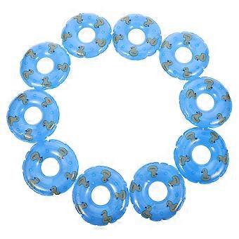 Mini boias de piscina em formato de casinha, pacote com 10 unidades para decoração de casa.