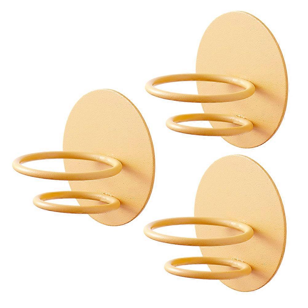 Yellow Sponge Egg Rack for Storage 3Pcs Wall Makeup Sponge Holders Set