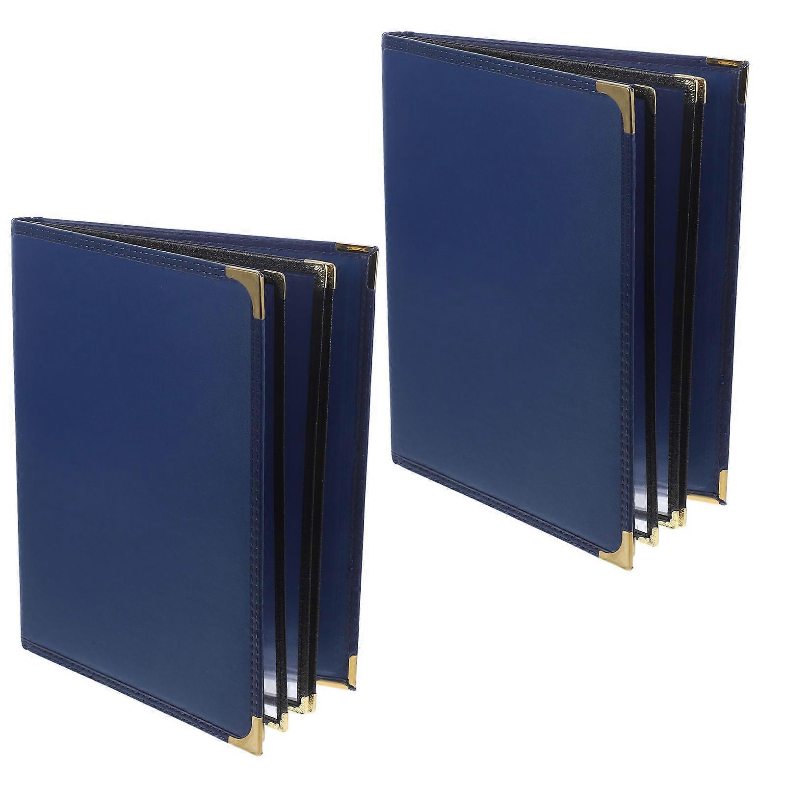 Menu Books Faux Menu Book for Restaurant Function 2Pcs