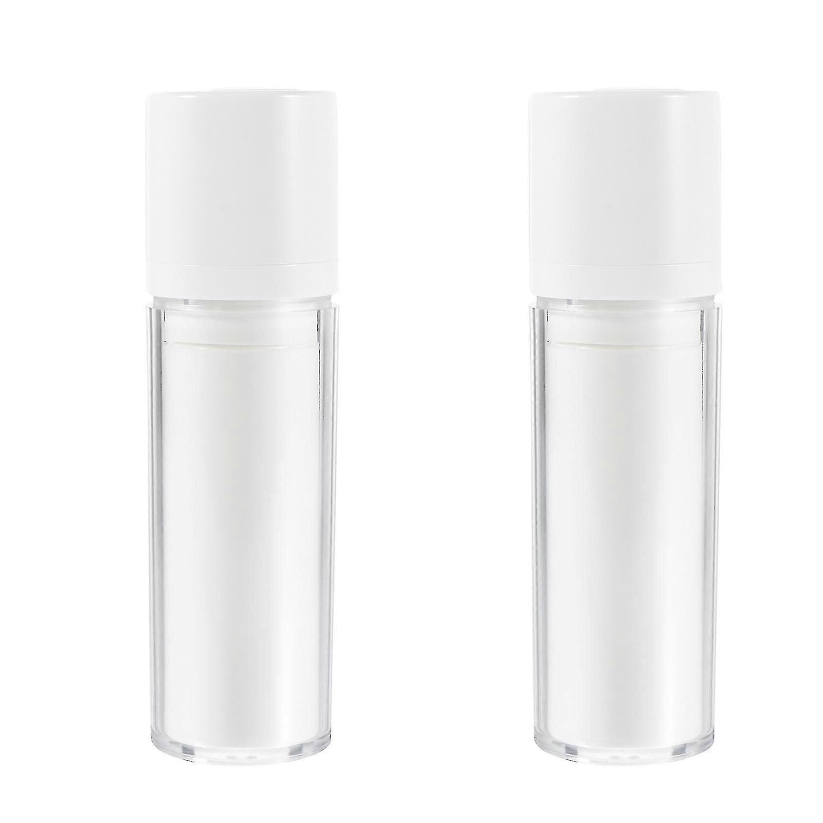 Rotating Cap Vacuum Bottle Portable Lotion Bottle for Storage 2Pcs