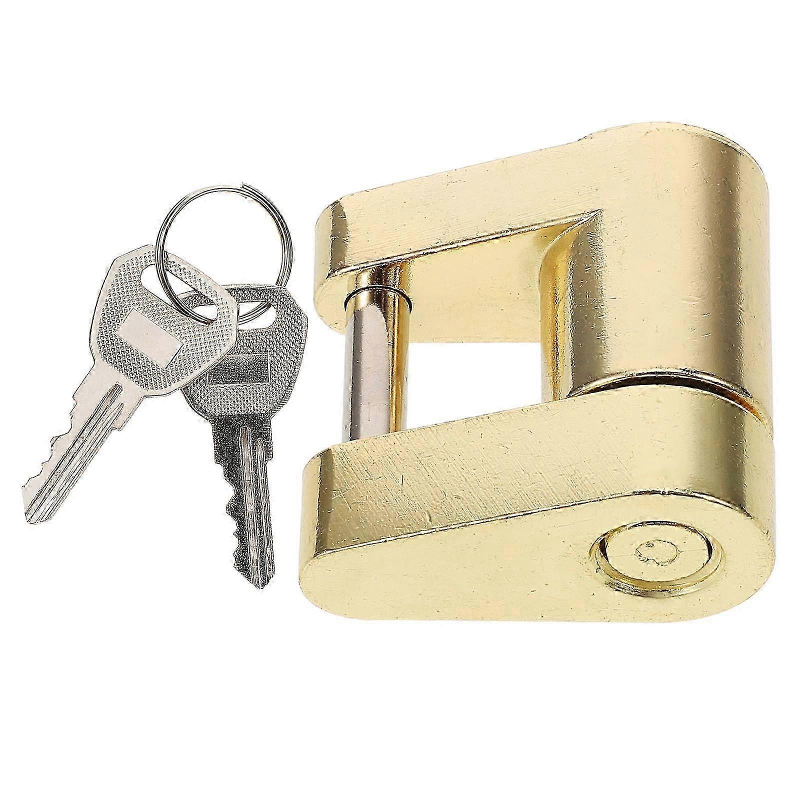 Trailer Coupler Lock Solid Brass Lock for Trailer Theft Protection