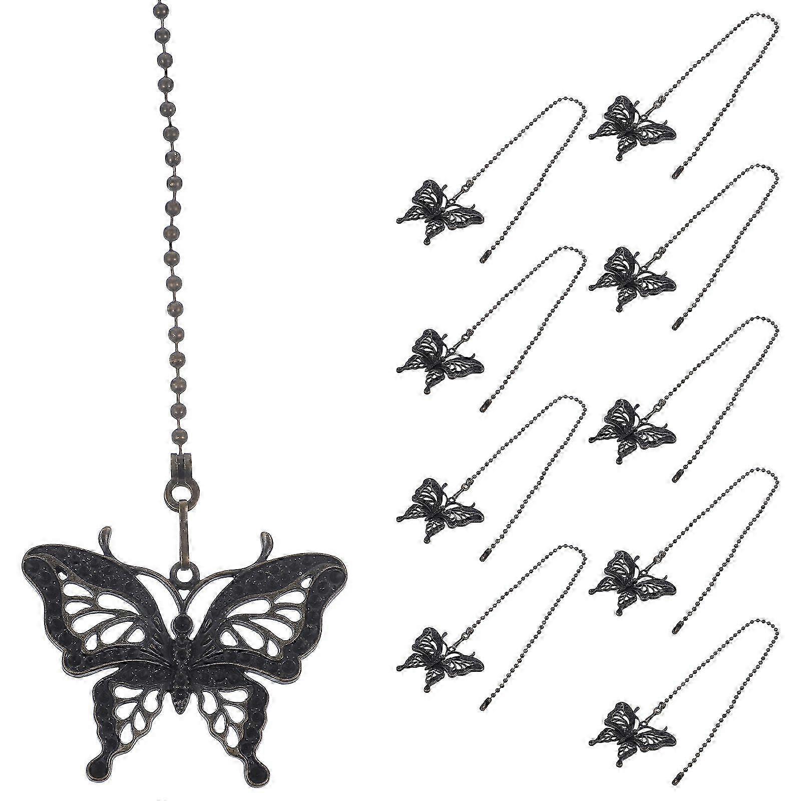 10pcs Ceiling Fan Pull Chain Light Fixture Decorative Chain Light Pulling Chain