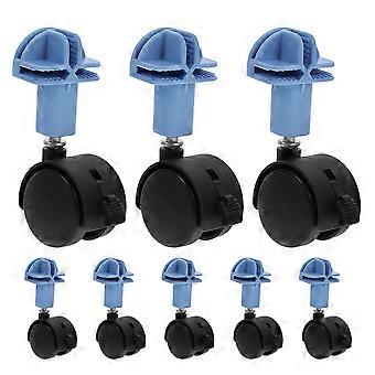 8pcs Cat Cage Casters: Pet Crate Swivel Wheels Replacement Heavy Duty Cages Accessories for Easy Mobility and Noise Reduction