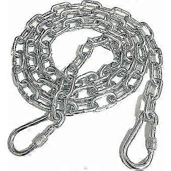Heavy Duty Dog Runner For Outdoor, Seamless Welded Steel Chain Ensures Safety And Durability, 4M Length Sturdy Dog Tie Out With Updated Walnut Lock