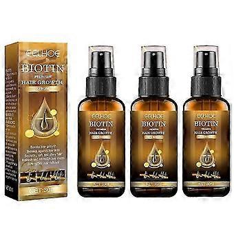 3er-Pack Biotin Haarwuchsspray gegen Haarausfall, schnelles Haarwachstum, Kopfhautbehandlung, Haarpflegeserum S05 Neu eingetroffen S04