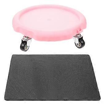 Abdominal Training Plate Workout Slider Disc for Fitness 1Set Pink Sliding Equipment