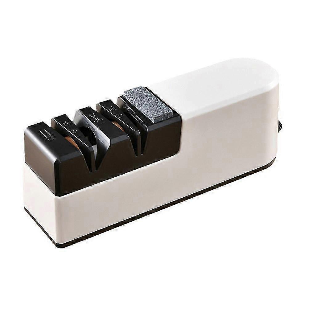Electric Cutter Sharpener for Kitchen, USB-Powered Efficient Sharpening Tool with ABS and Copper Grinding Wheel