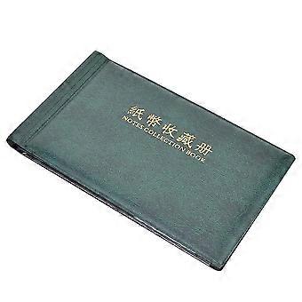 Paper Money Currency Banknote Collection Album 30 Pages Dark Green Bill Holder-Yvan