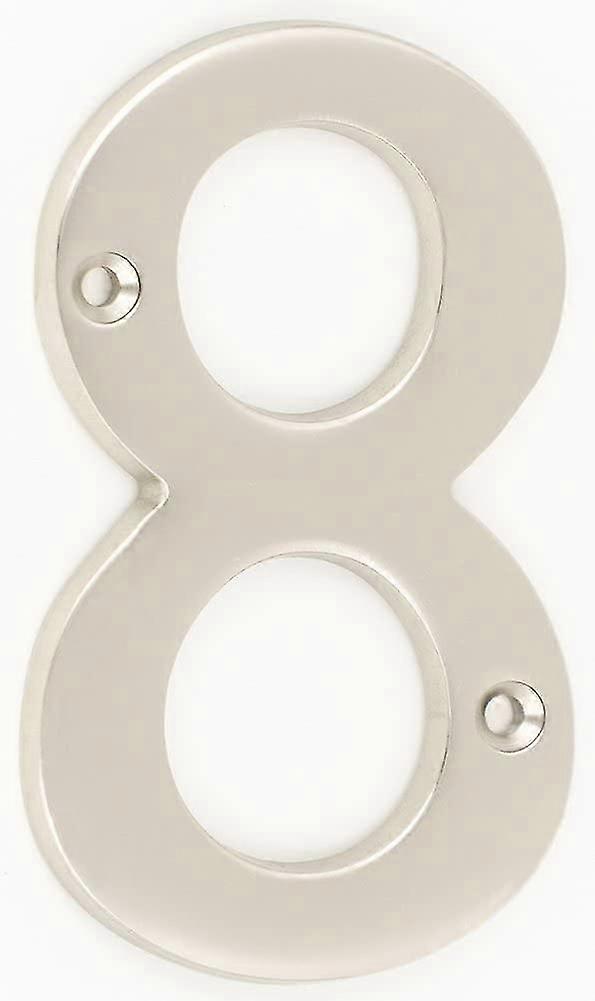 Hardware A200 4 Polegadas Heilwiy Brass Matt Nickel Plated House Número 8 Presente