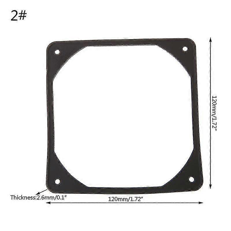 2pcs Silicone Rubber Fan Gasket Shock-proof Absorption Pad For Pc Computer Case