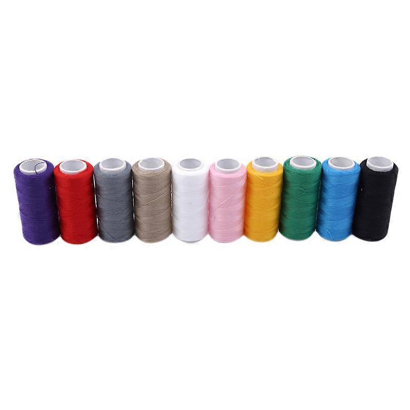 10pcs/pack Sewing Thread Polyester Thread Set Strong And Durable Sewing Threads compatible with Hand Machines
