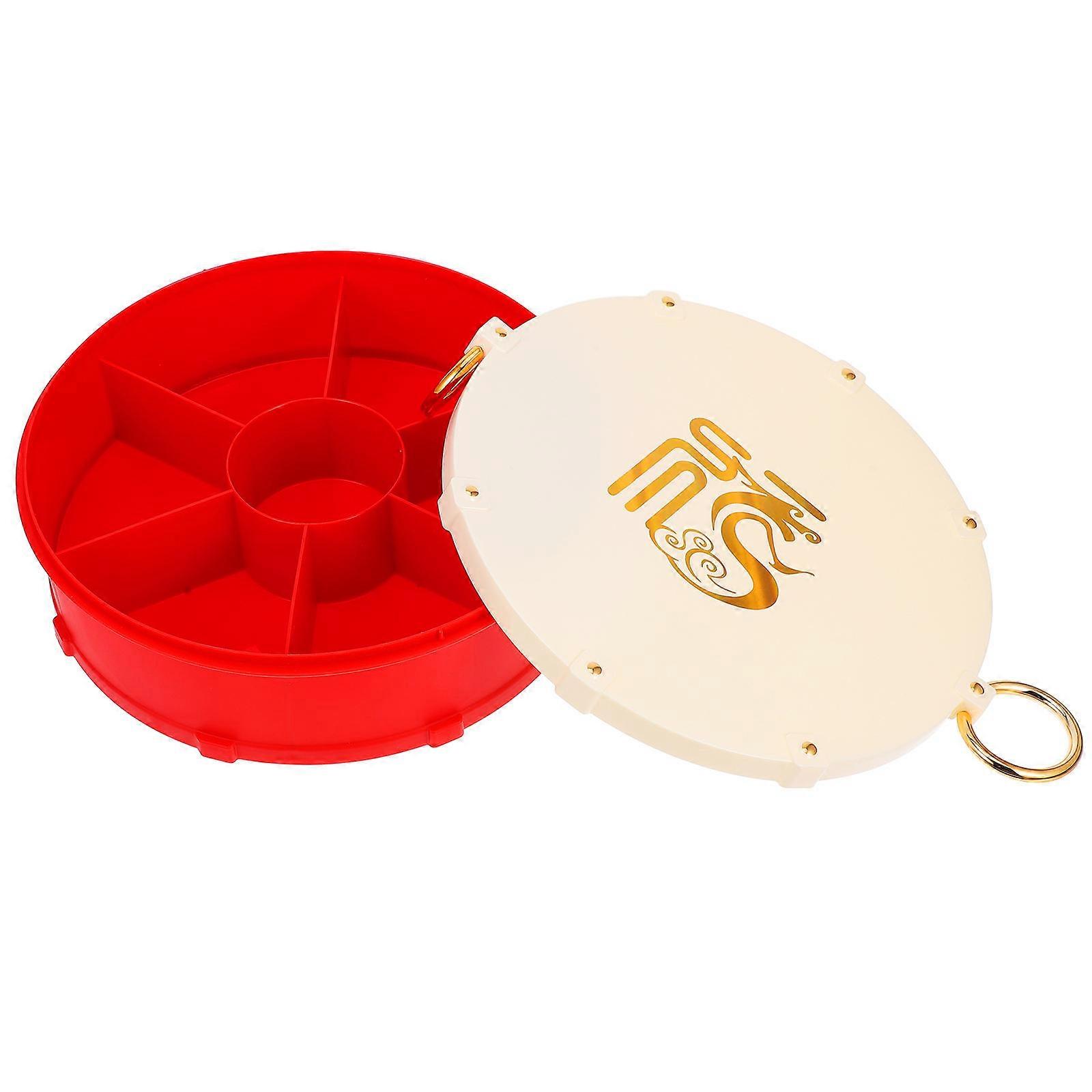 Appetizer Serving Container Divided Snack Tray with Lid for 3Pcs