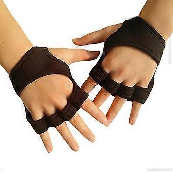 Weight Lifting Gym Gloves with Wrist Strap, Non-Slip, Sweat-Absorbent