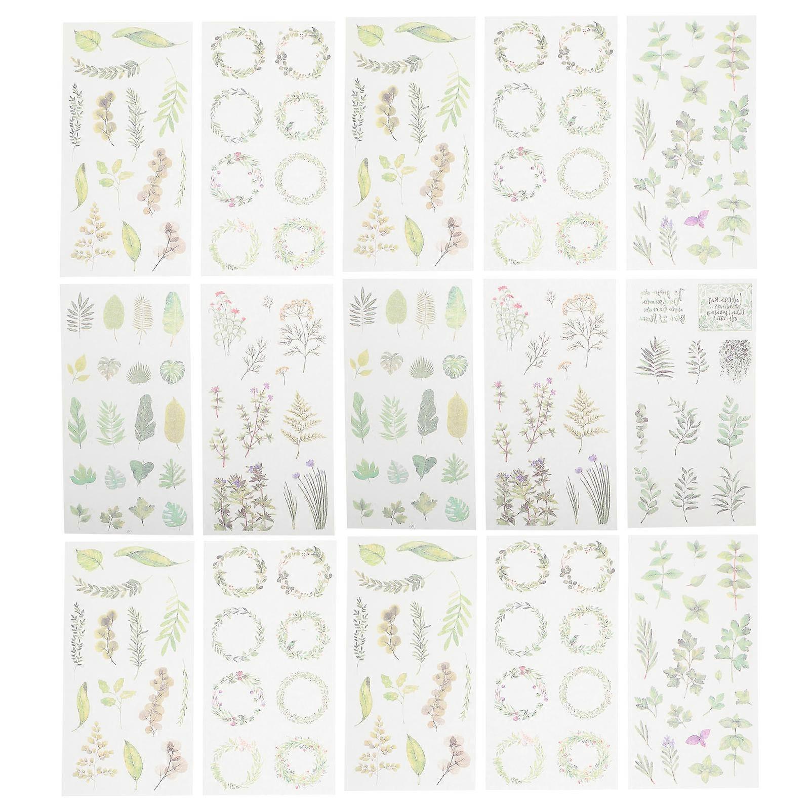 Diary Sticker Washed Scrapbook Stickers for Creative DIY Projects 30Pcs