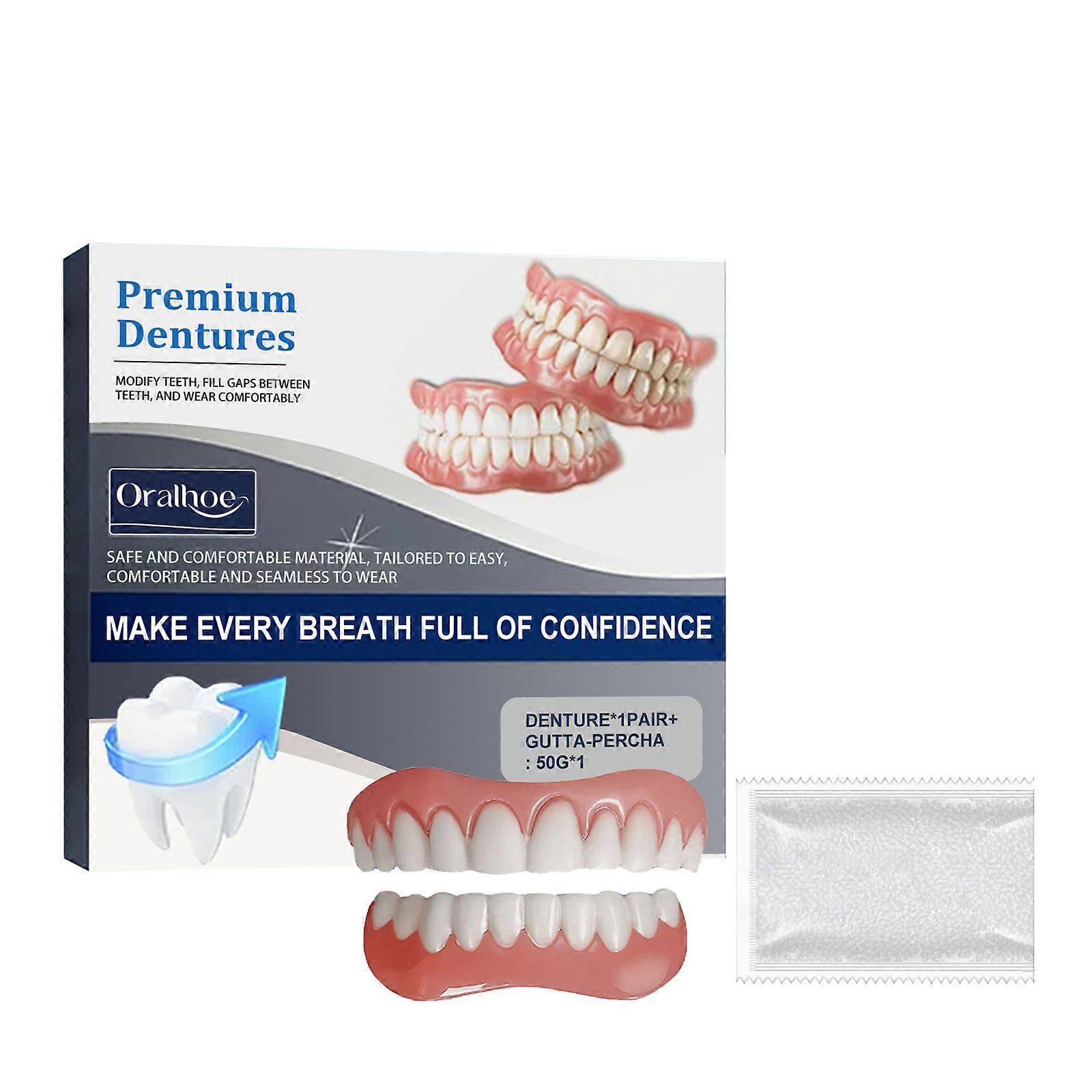 Removable Smile Teeth Modification Denture Set  Easy-Use DIY Temporary Tooth Veneers