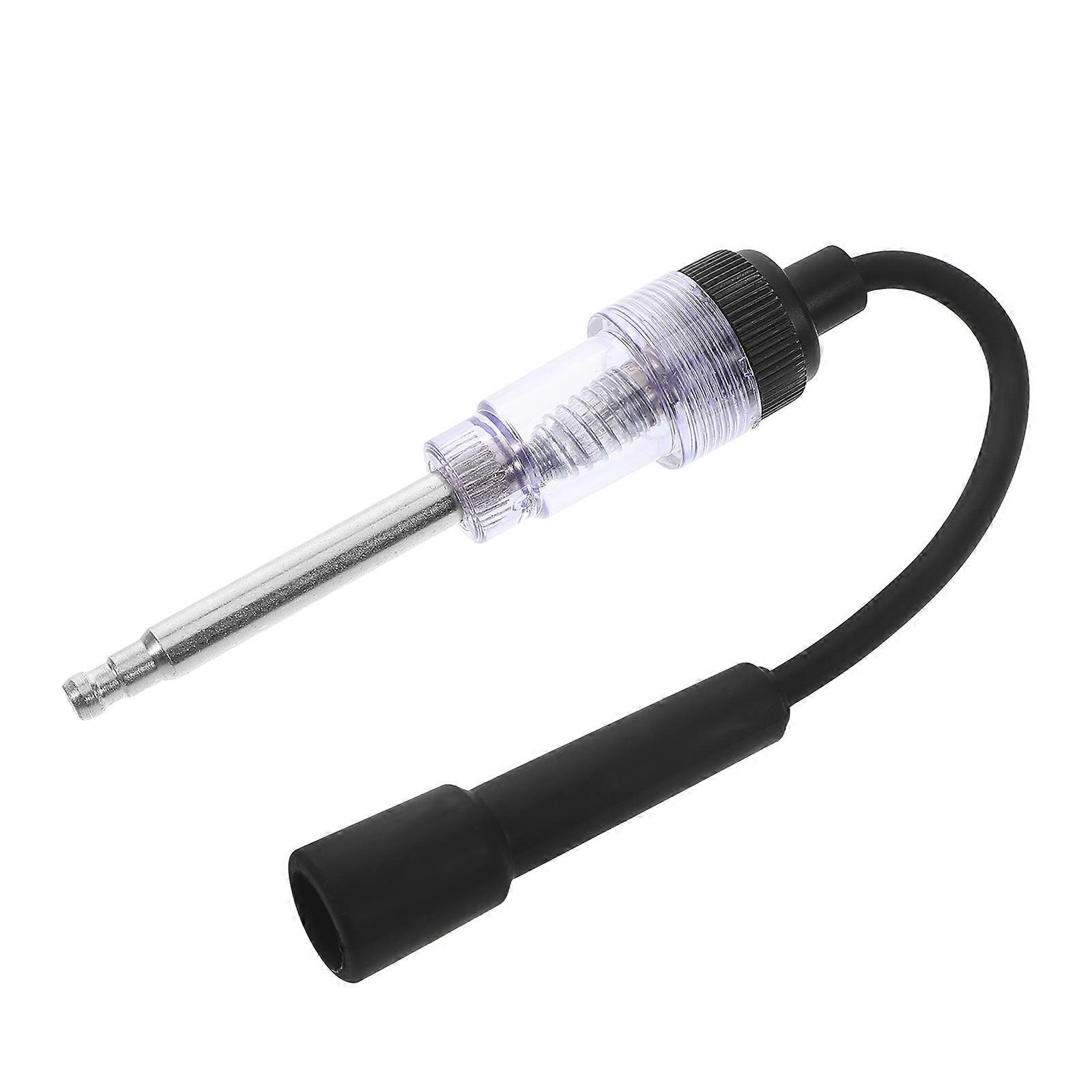 Inline Spark Plug Ignition Tester for Engine Diagnostic Use 1Pcs Black
