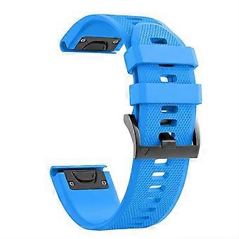 Sky Blue Silicone Watch Band for Garmin Approach S62 S60, Quick Release Strap, Secure and Comfortable Fit