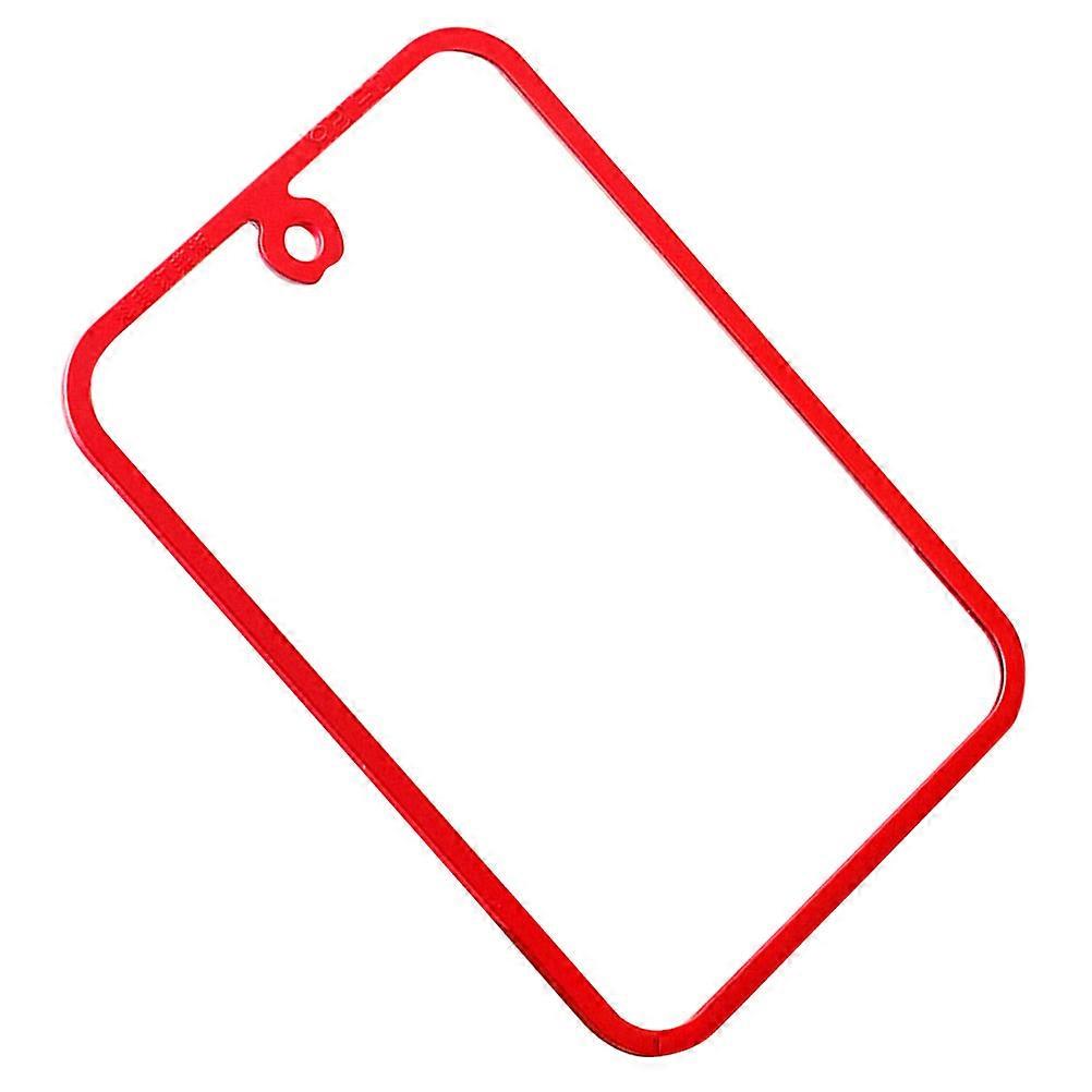 Multi-Function Tempered Glass Chop Board Antibacterial Kitchen Use Rectangular Red Cutting Board 1Pcs