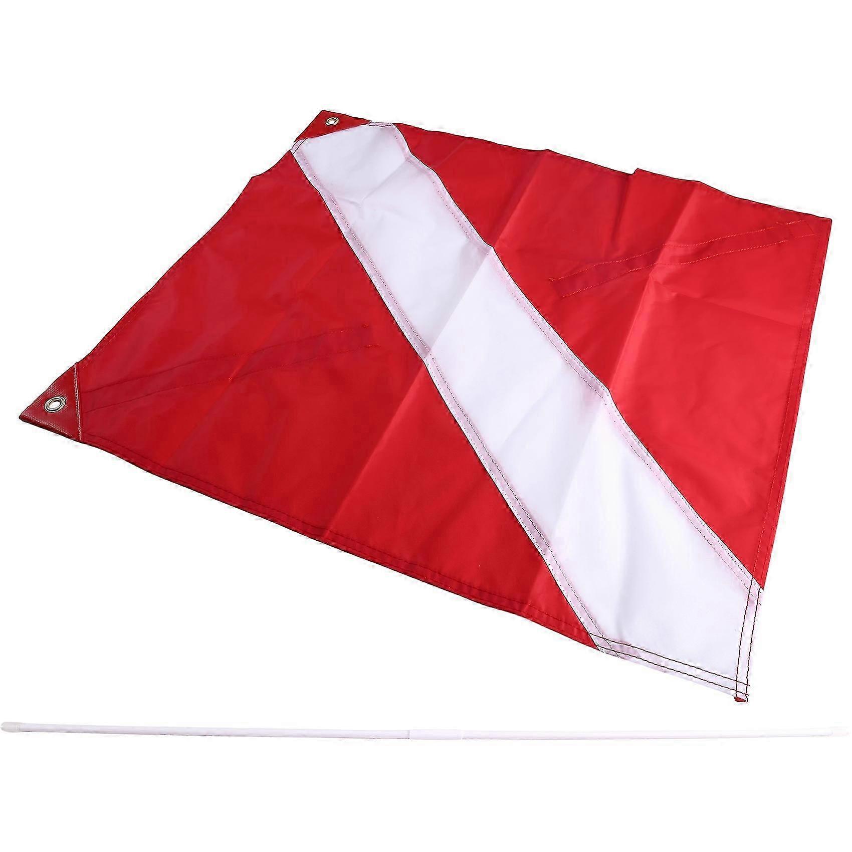 Diving Down Flag Double Stitched Warning Diving Flag Scuba Diving Flag compatible with Float, Buoy, Boat
