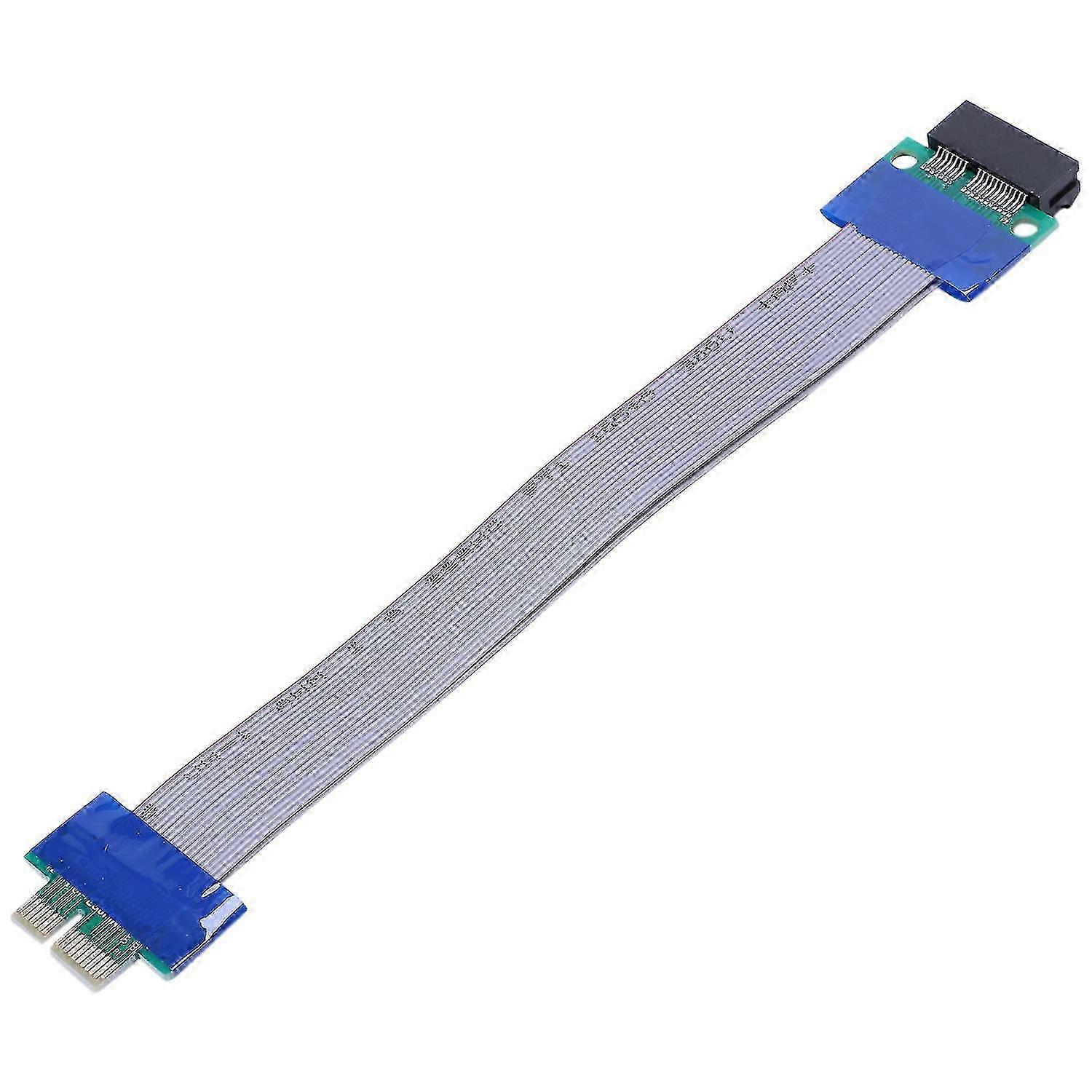 Pci- Pci-e 1x Riser Card Flex Extender Extension Cable compatible with Pc