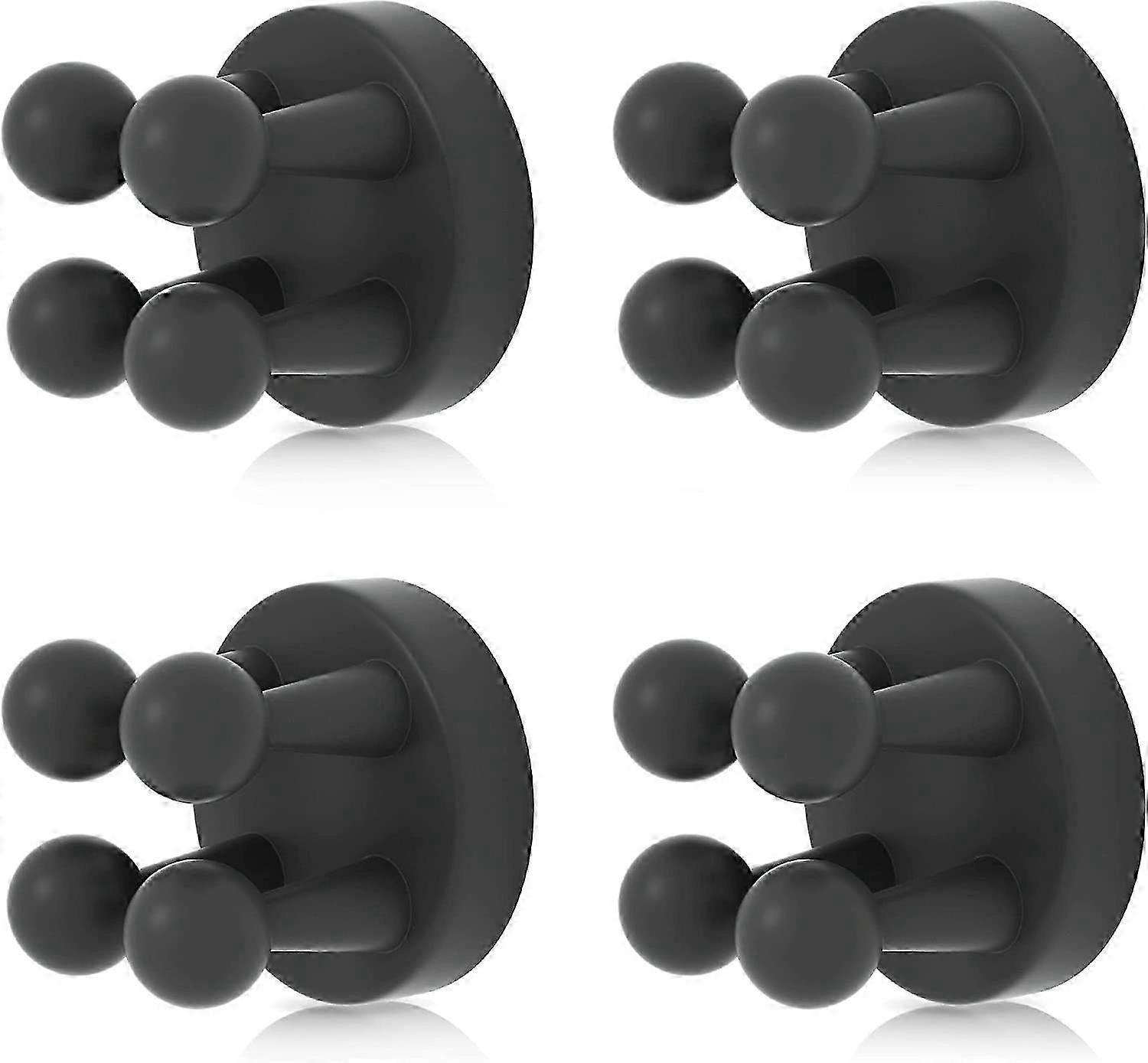 4 pcs Silicone Toothbrush Holder Multi-Function Hook Waterproof self Adhesive Single Toothbrush Hook Plug Holder