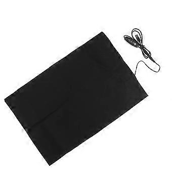 USB Heating Cushion Adjustable Heating Pad for Pet Black PU