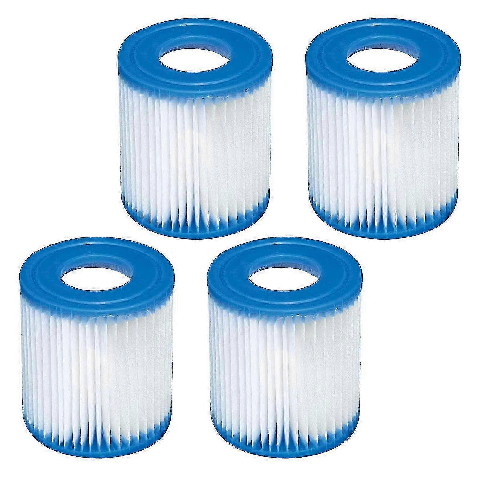 4 Pack Pool Filter Cartridge compatible with Bestway, Reusable Inflatable Pool Filter Type