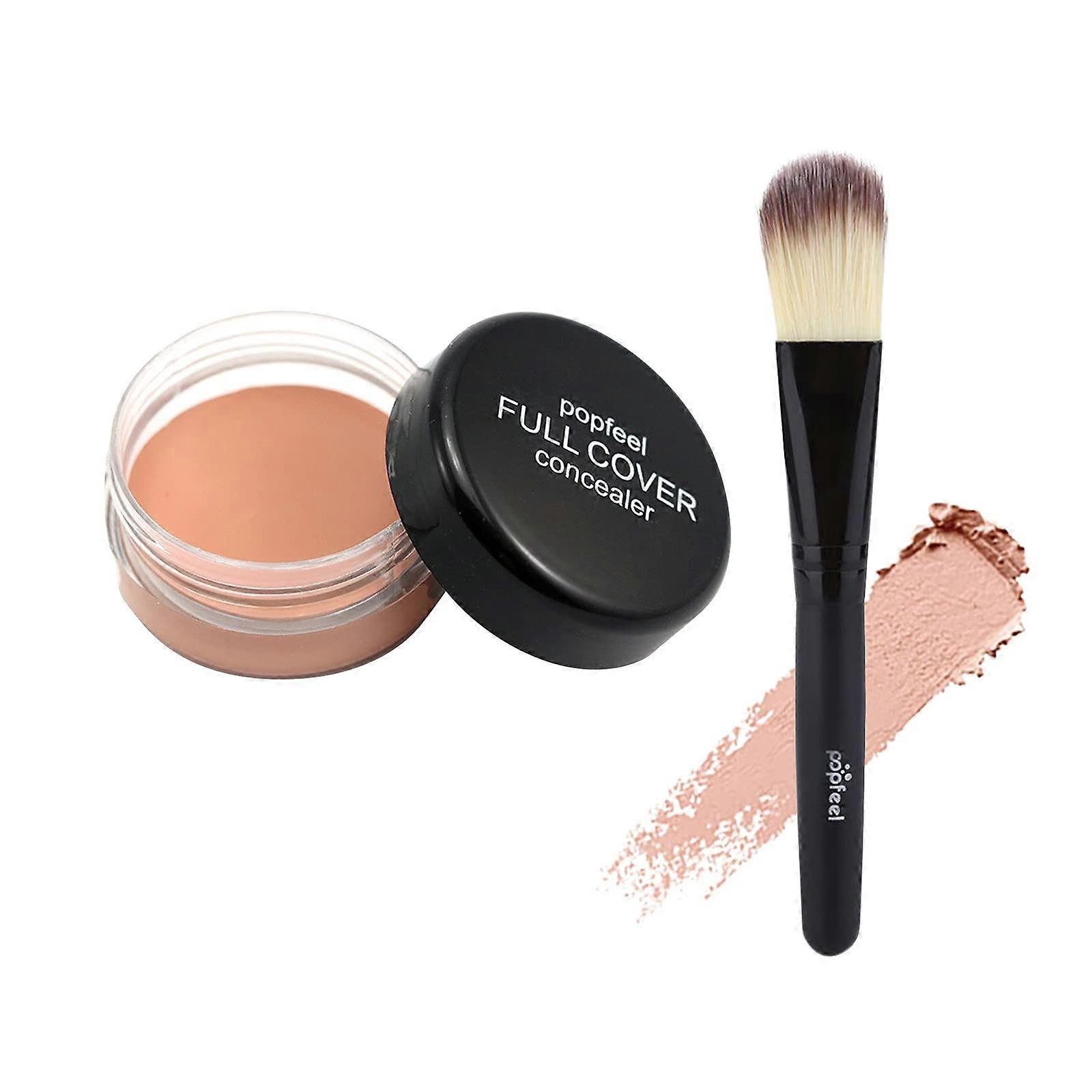 Full Coverage Liquid Concealer Brush with Precise Smooth Blending for Dark Circles and Blemish Coverage