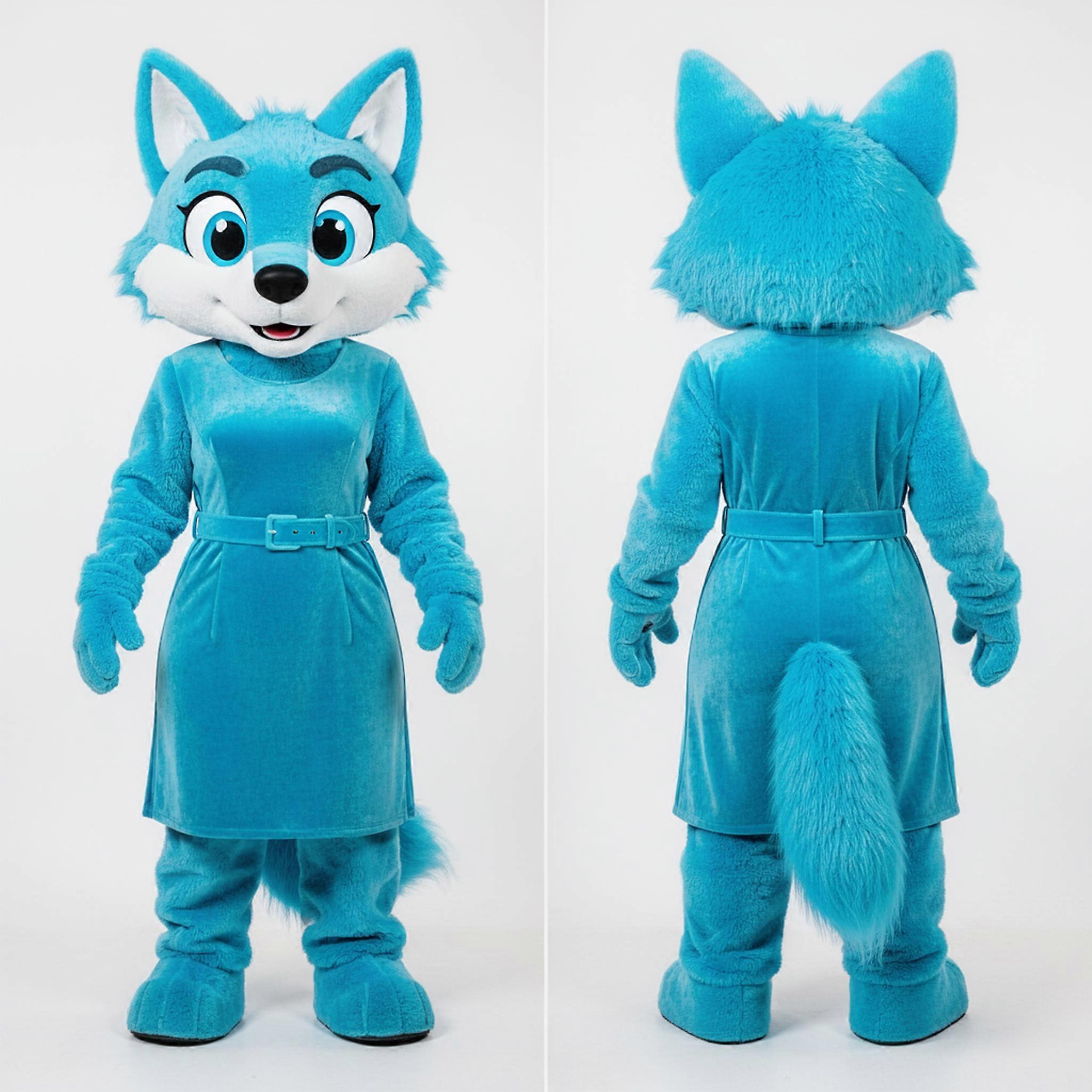 MASTICOT Cyan Sleek Say Wolf Mascot