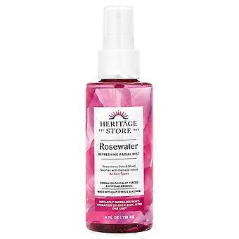 3 x Heritage Store, Rosenwasser-Gesichtsspray, 118 ml (4 fl oz)