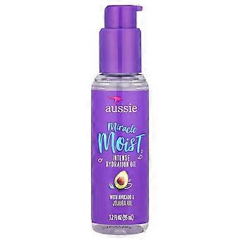 3 x Aussie, Miracle Moist, Intense Hydration Oil with Avocado & Jojoba Oil, 3.2 fl oz (95 ml)