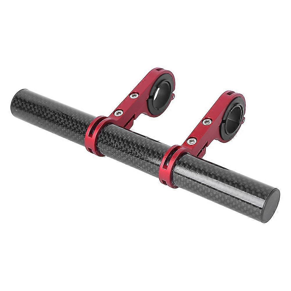 Bike Multifunction Extension Bracket Code Table Light Support Flashlight Stand Carbon Grain Double Clampred