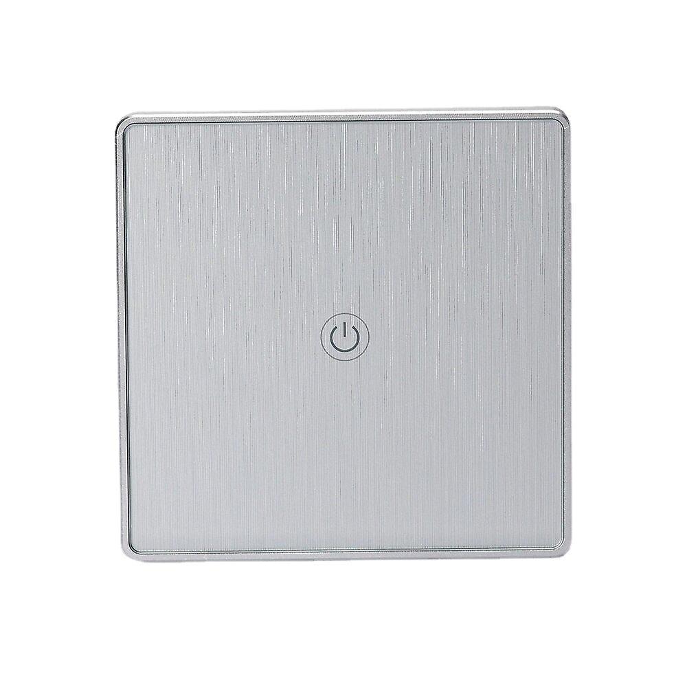 Wifi 1gang Smart Switch Eu Standard Metal Frame Wire Drawing Light Control Switch Wf-ws011 100-240v 2.4 Ghz