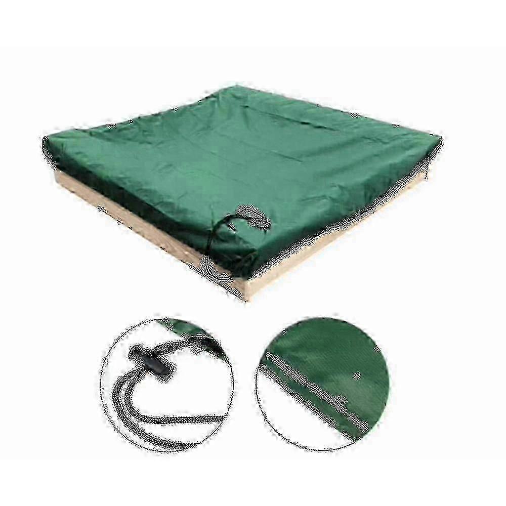 Beach play cover compatible with sandpit - Square waterproof dust-proof drawstring fit