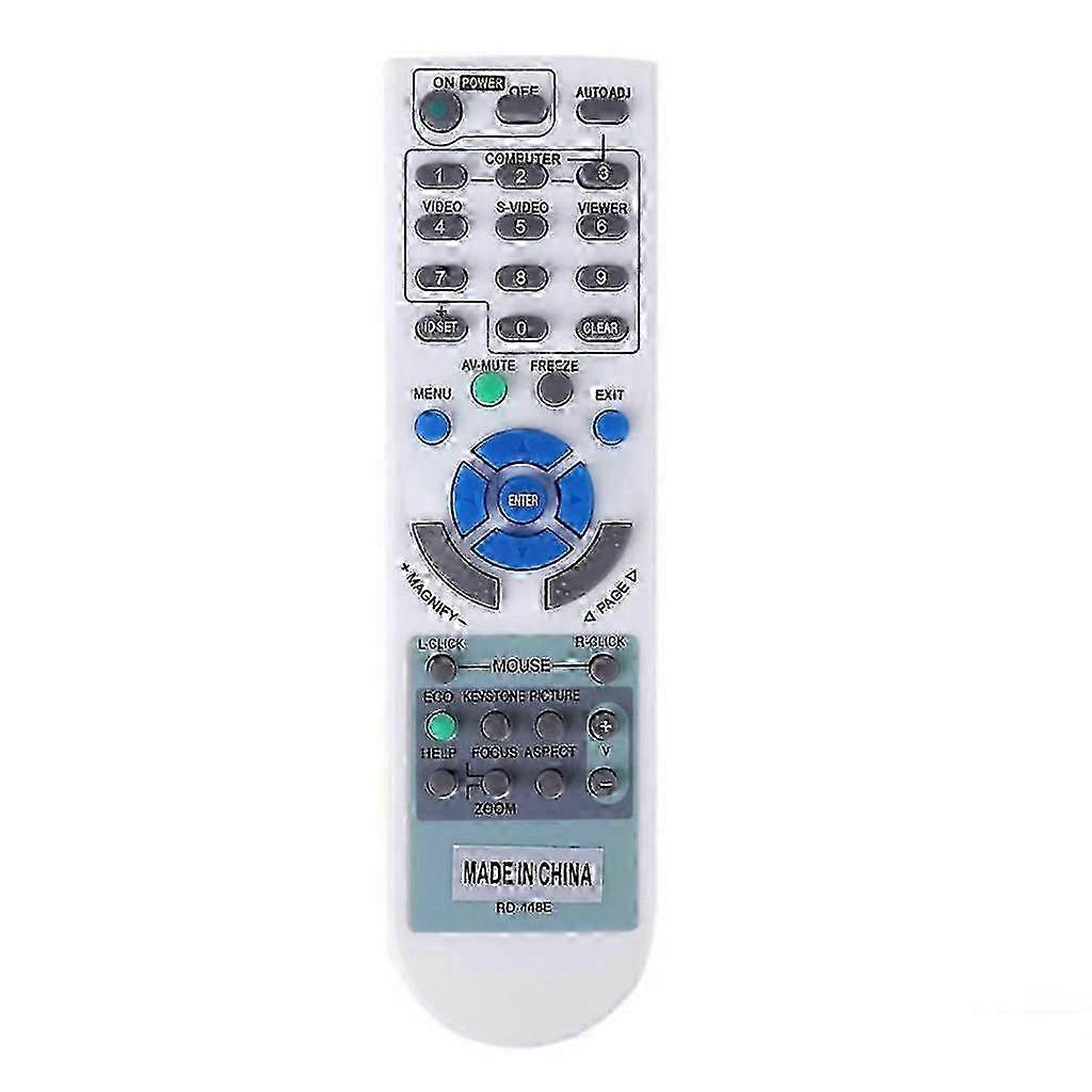 White ABS Remote for NEC Projector Models