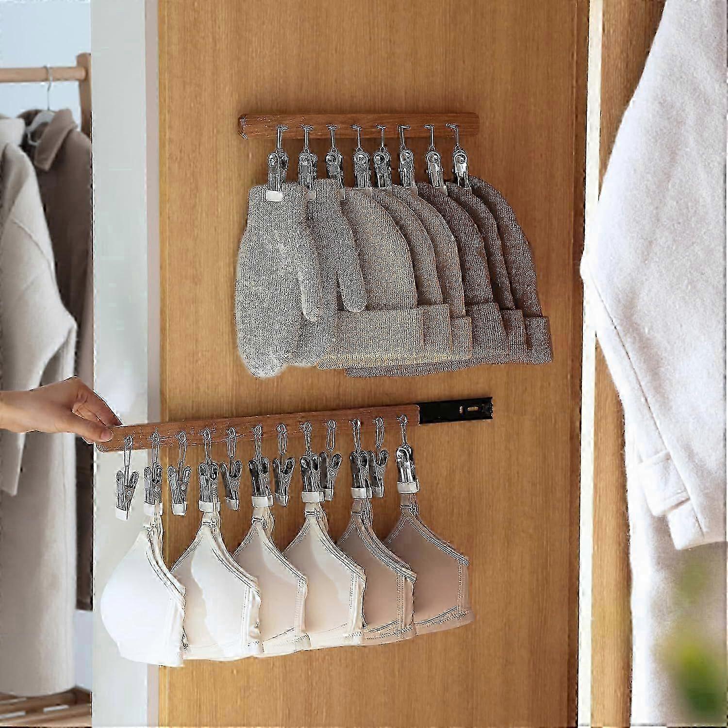 Closet Side-Mount Slide-Out Hat Organizer