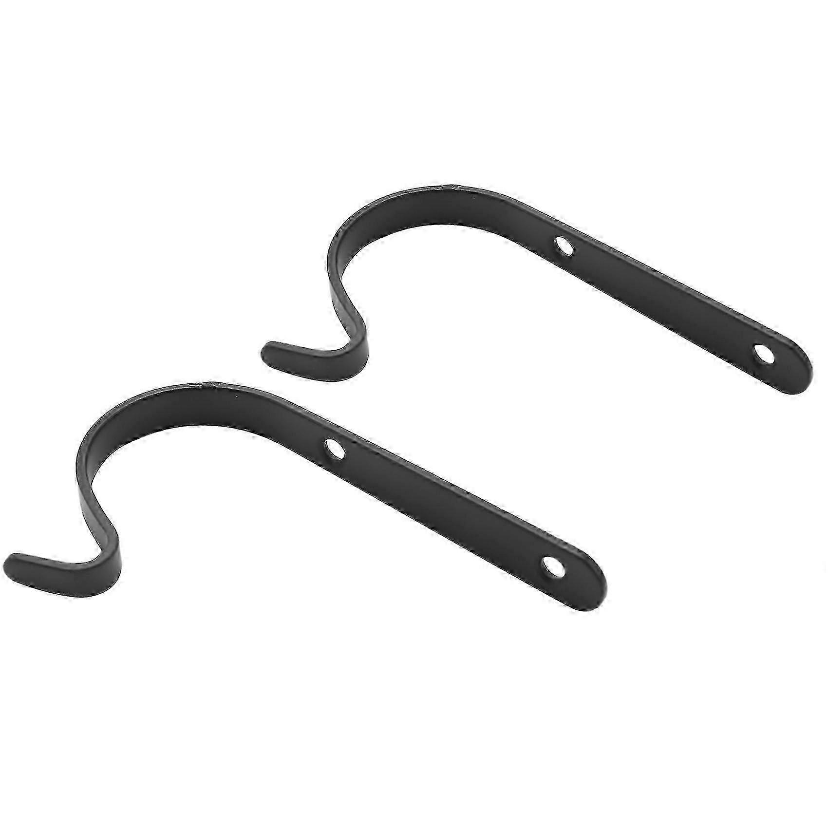 Rust-Resistant Curved Iron Wall Hooks