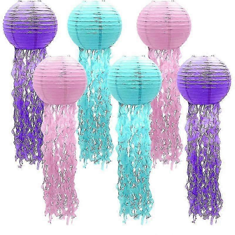Ocean Theme Paper Lanterns With Tassels