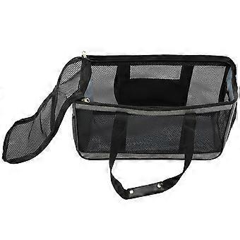 Åndbar bæretaske til katte Bærbar bæretaske til venner med kæledyr 43X29X19CM Grå 1 sæt