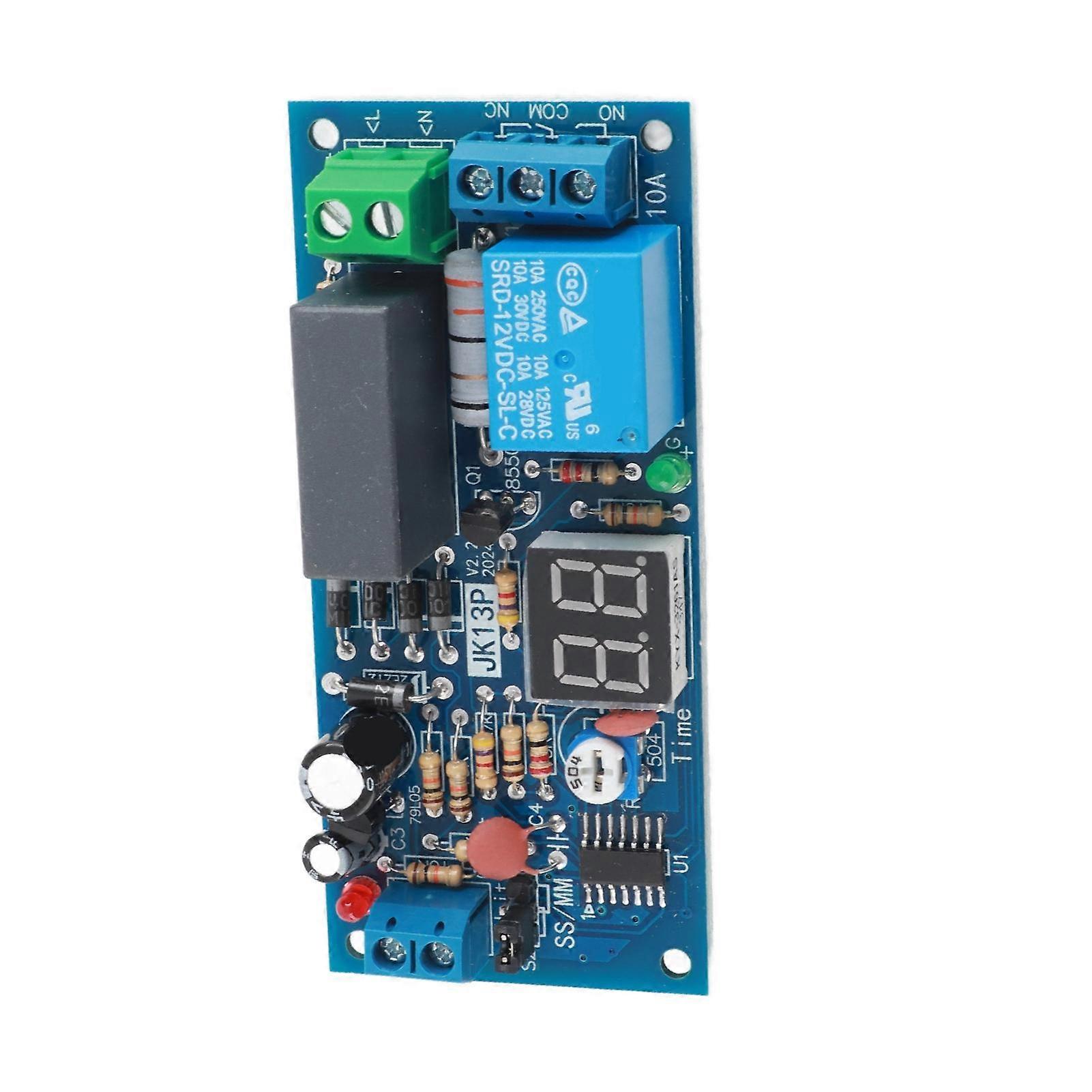 220V AC Delay Timer Relay Module 1 99 Seconds 1 99 Minutes Time Range
