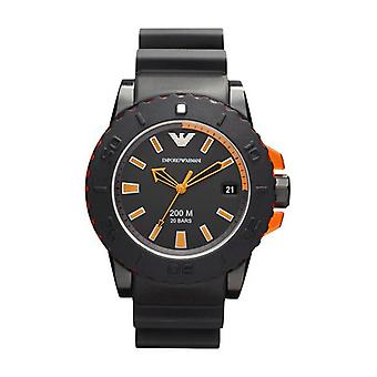Armani Sport Quarz Analog Herrenuhr mit AR5969 Gummiarmband